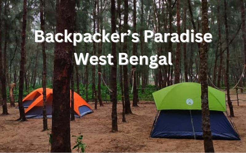 Backpackers camp in West Bengal